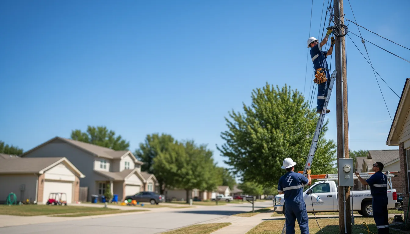 Residential electrician providing installation services in Mcneil, AR